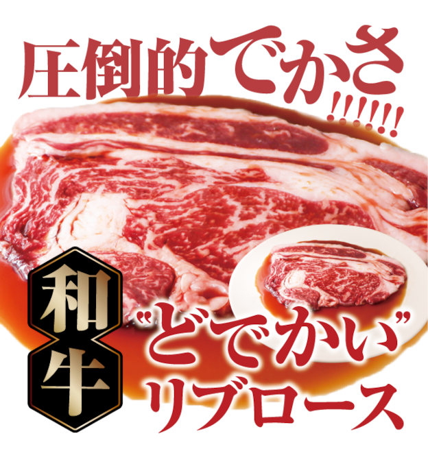 どでかいリブロース